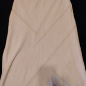 Jessica Cream A-Line Skirt Linen